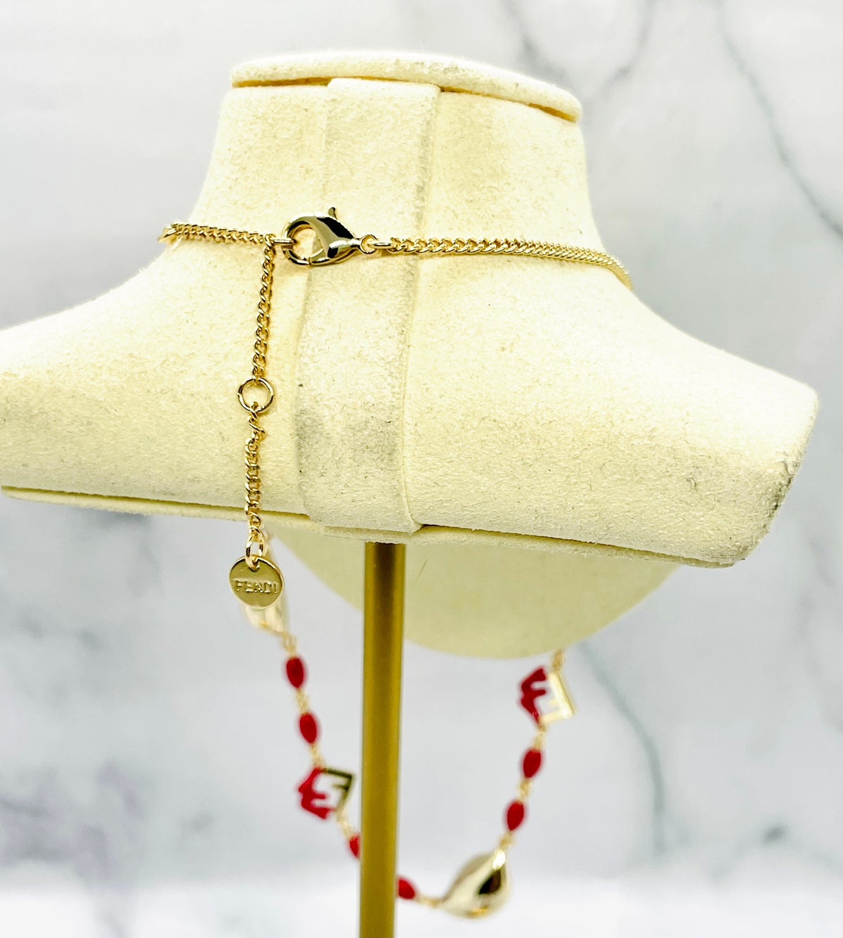 FENDI Monogram Coral Chain Necklace - Pre-Owned — 3