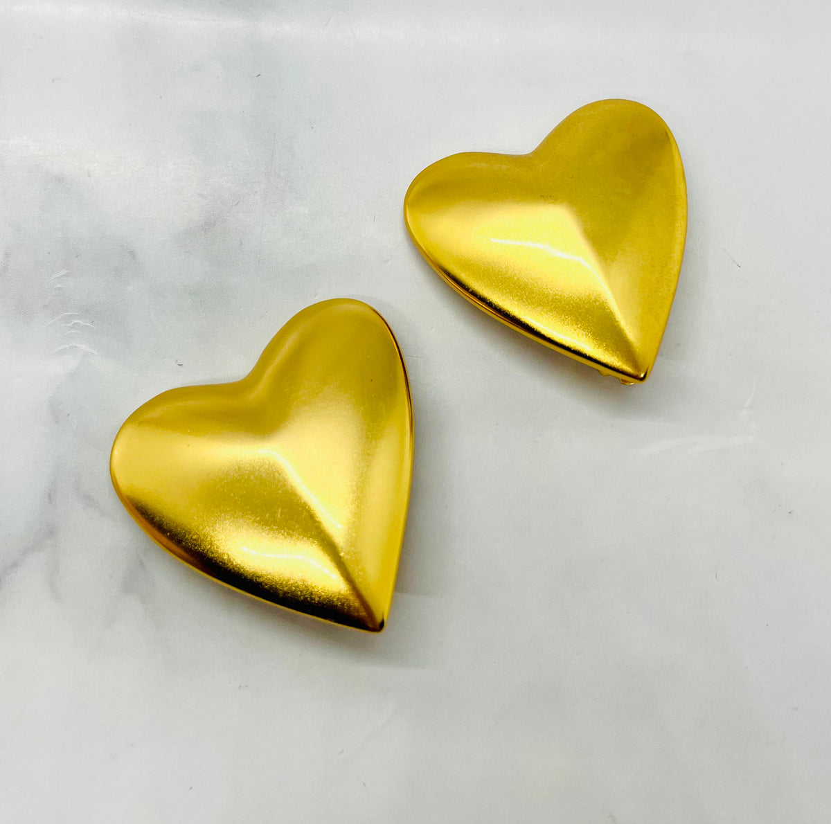 YSL YVES SAINT LAURENT Heart Clip On Earrings - Pre-Owned — 3