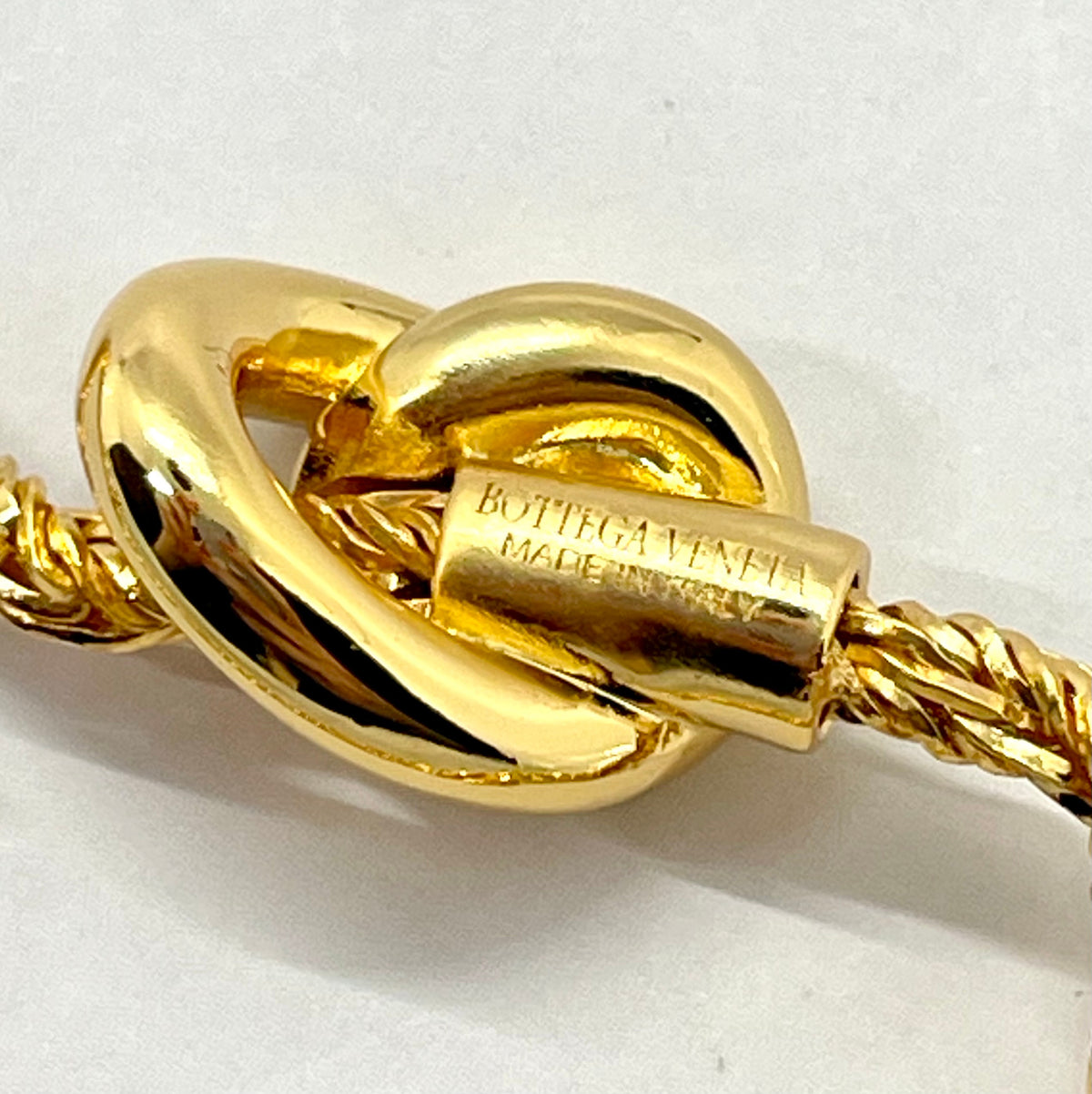 BOTTEGA VENETA Gold Tone Knot Bracelet - Pre-Owned — 2