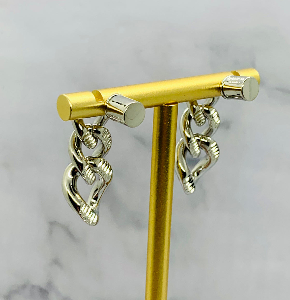 JIL SANDER Chain Pendant Earrings - Pre-Owned — 2