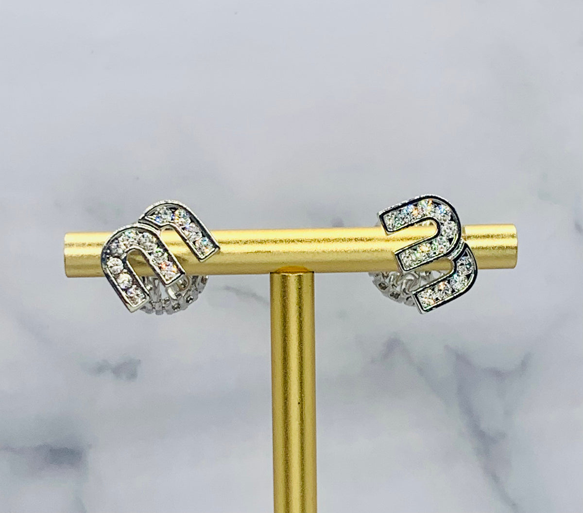 MIU MIU Silver Tone Earrings - Pre-Owned — 6