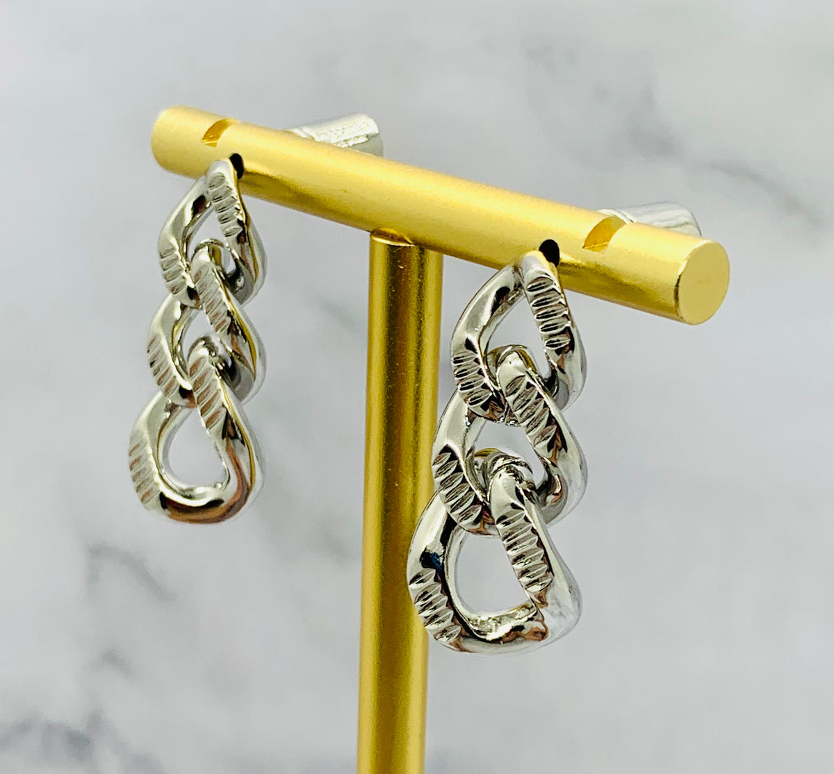 JIL SANDER Chain Pendant Earrings - Pre-Owned — 6