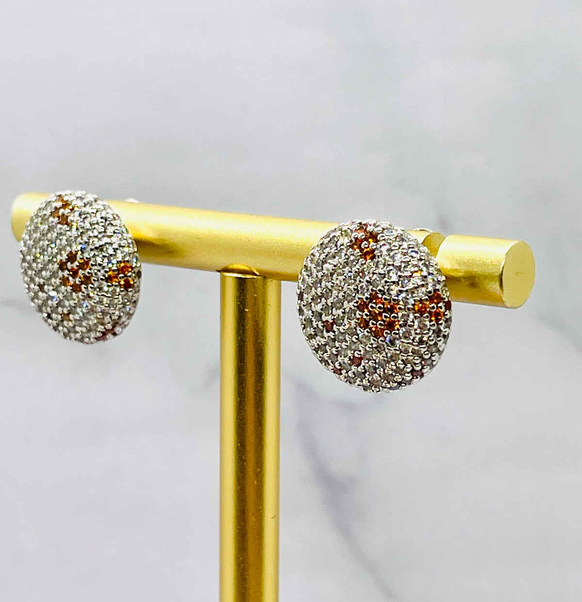 LOEWE Cluster Rhinestone Earrings - Pre-Owned — 7