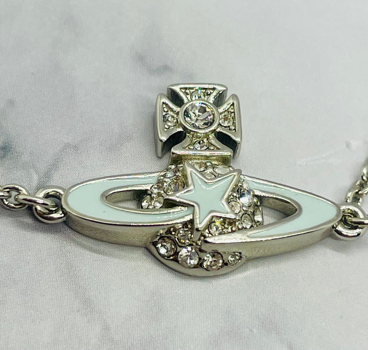 VIVIENNE WESTWOOD Orb Mint Chain Bracelet - Pre-Owned — 4