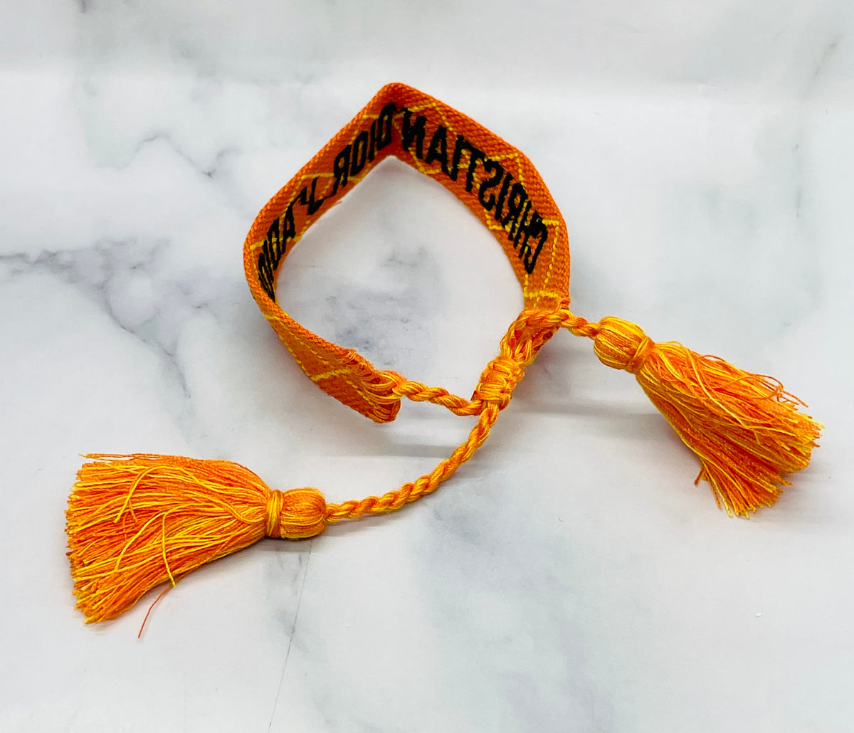 DIOR J'Adore Orange Friendship Bracelet - Pre-Owned