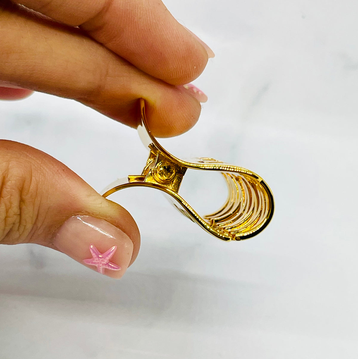 YVES SAINT LAURENT Gold Hair Clip Barrette - Pre owned
