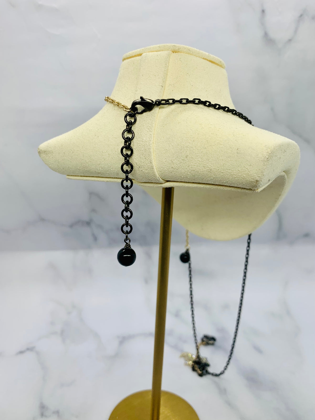 CHANEL CC 2017 Star & Moon Pendant Necklace - USED