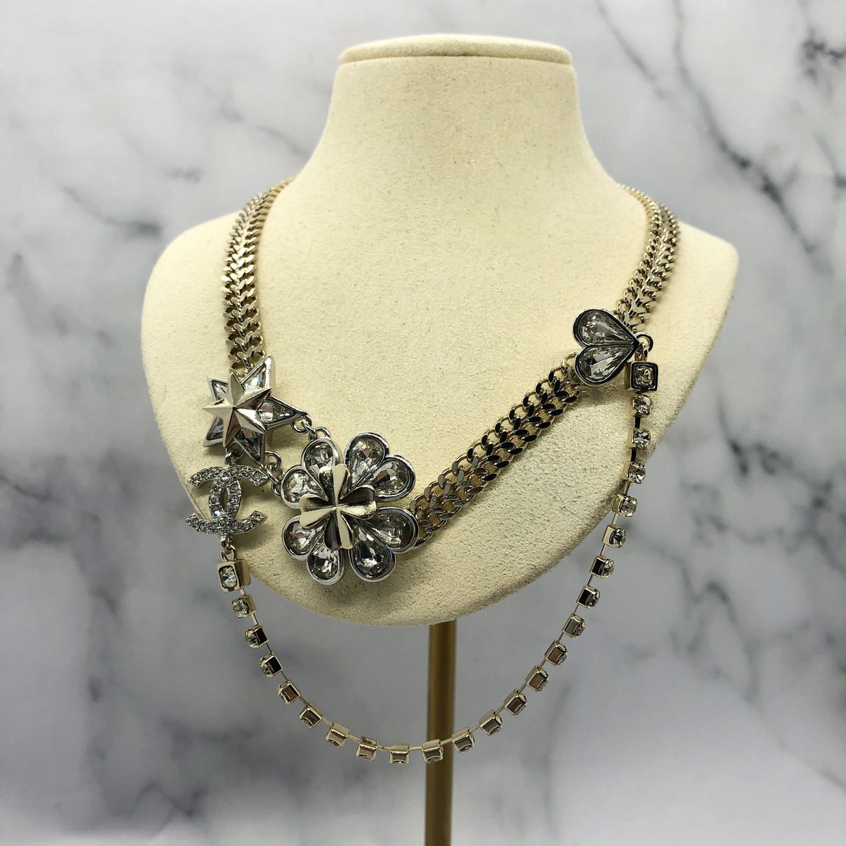 CHANEL CC Ornate Statement Necklace - Pre owned