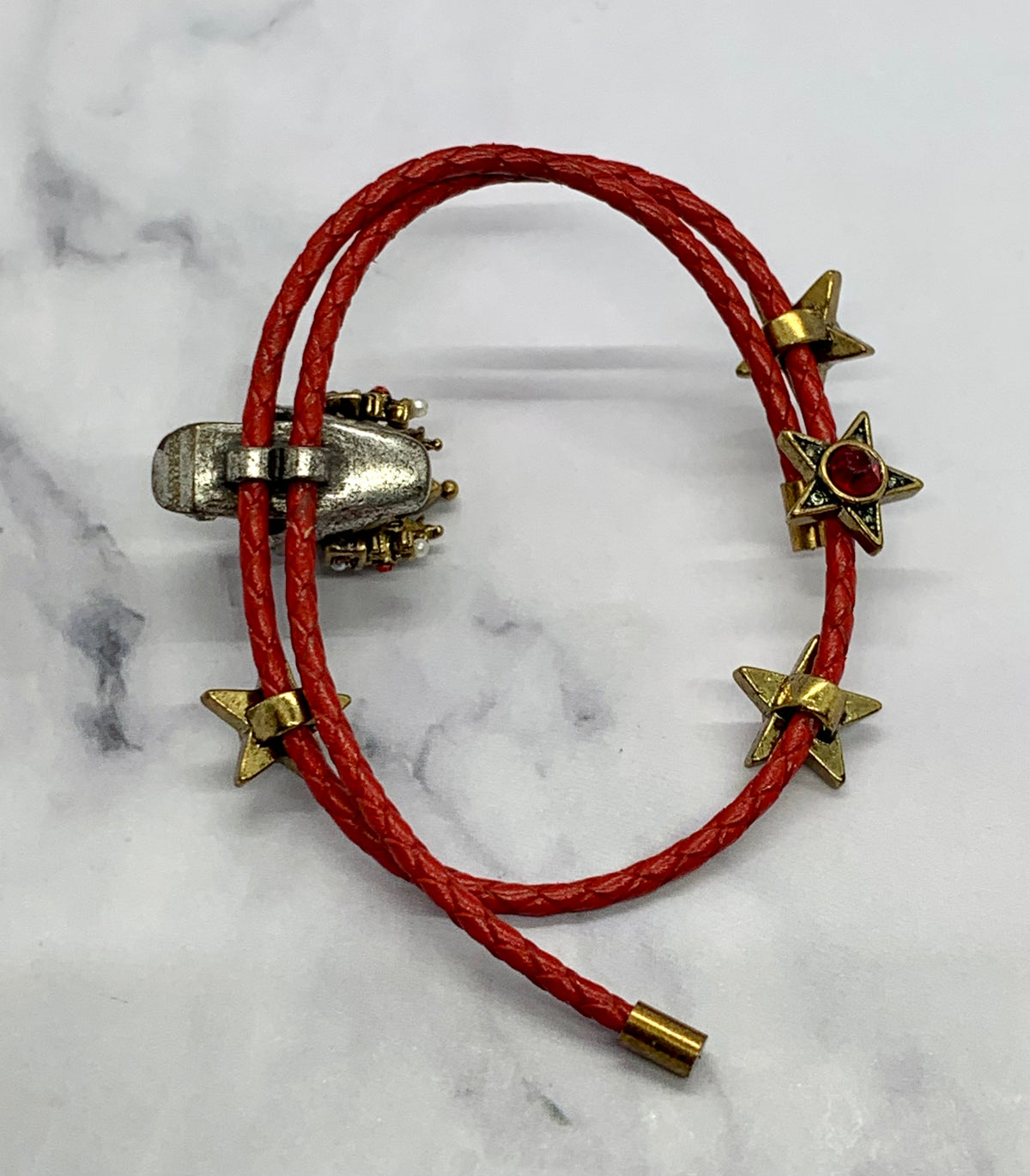 ALEXANDER MCQUEEN Skull Red Rope Bracelet - Pre owned