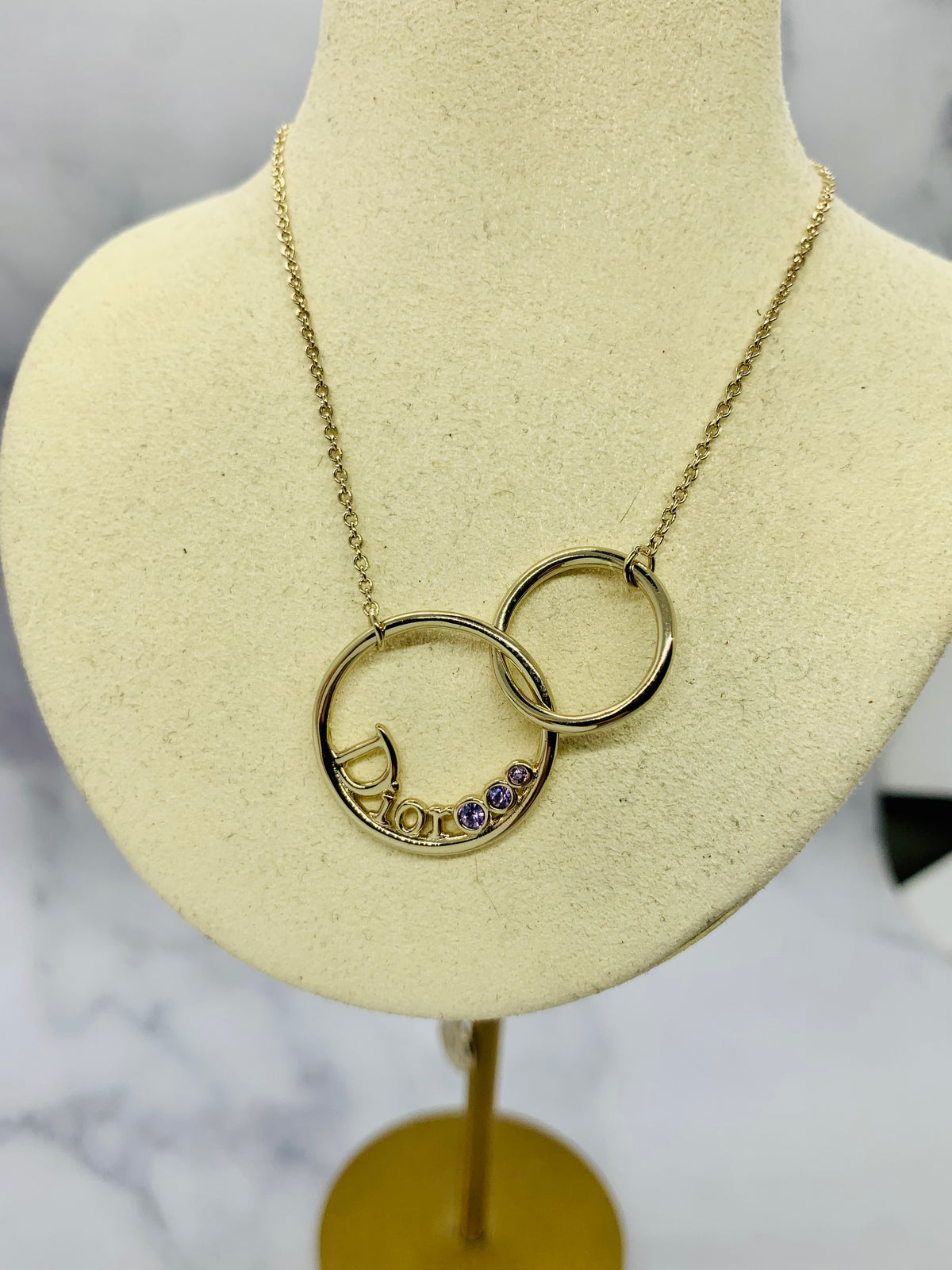 CHRISTIAN DIOR Vintage Rhinestone Necklace - Pre owned