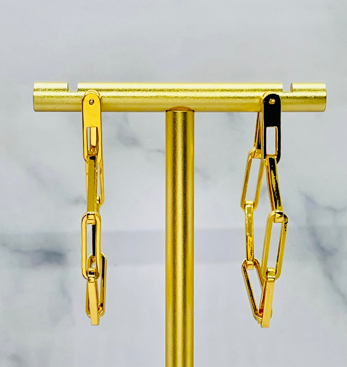 CELINE Chain Hoop Earrings - Pre owned