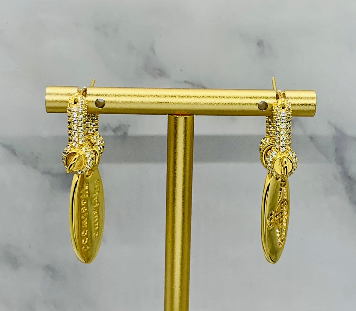 VIVENNE WESTWOOD Rhinestone Earrings - Pre owned