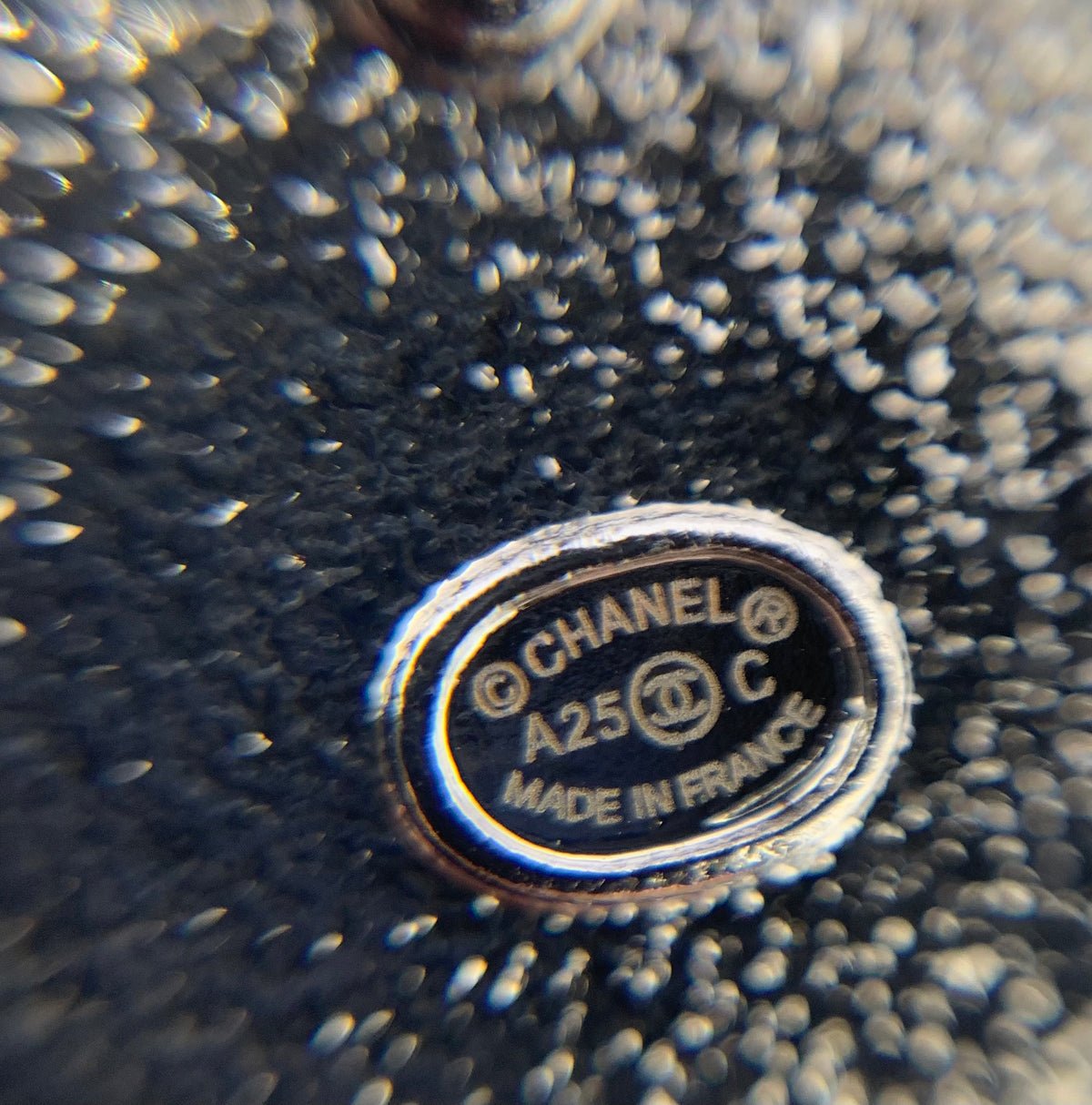 CHANEL CC White Enamel Button Earrings - Pre owned