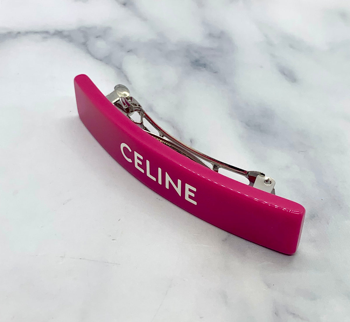 CELINE Pink Hair Clip Barrette - Pre owned