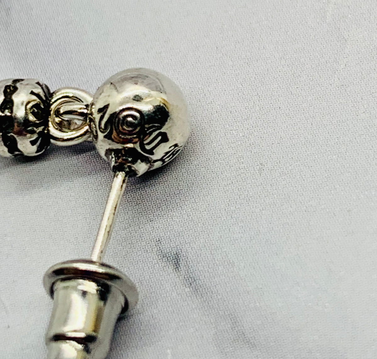 CHROME HEARTS Silver Pendant Earrings - Pre owned
