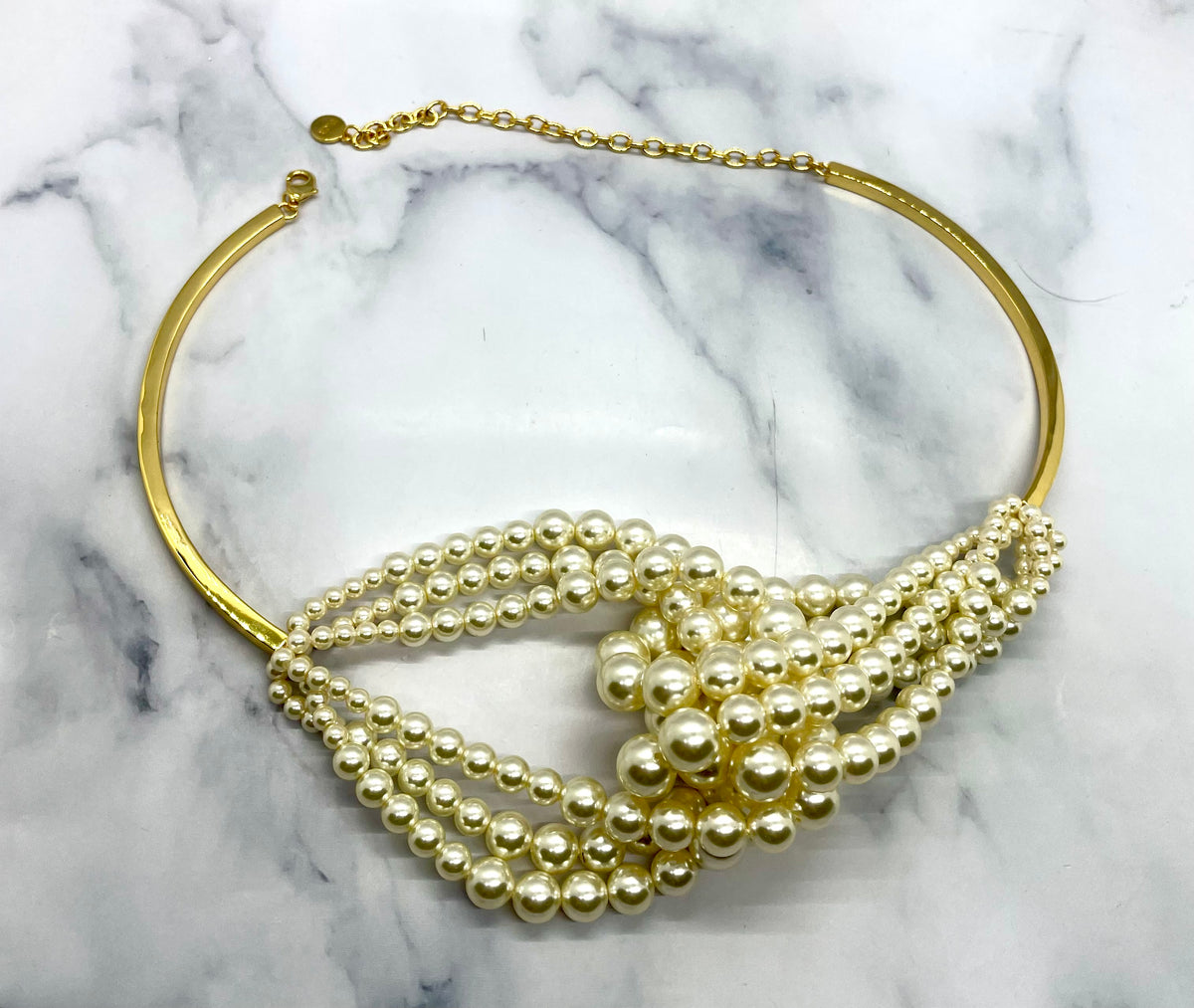 CHRISTIAN DIOR Pearl Statement Necklace - Pre owned