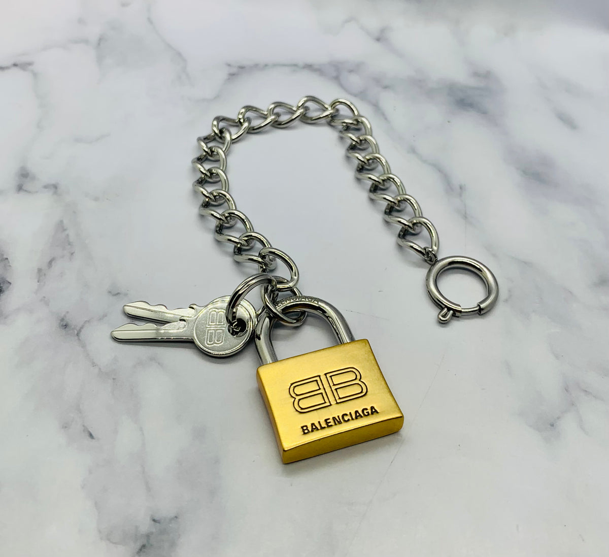BALENCIAGA BB Chain Lock Bracelet - Pre owned