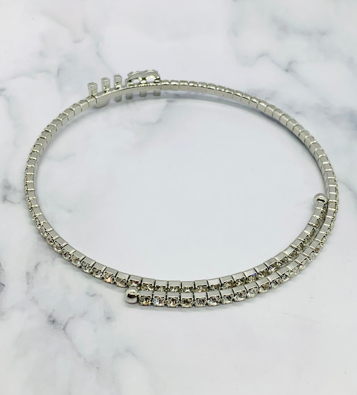 MIU MIU Rhinestone Choker Necklace - Pre owned