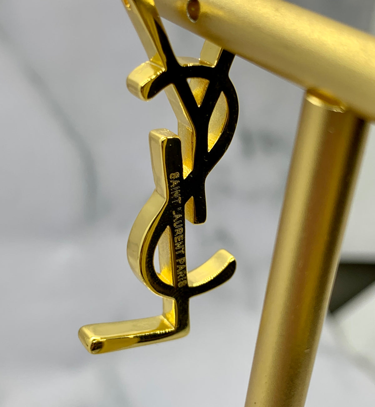 YSL YVES SAINT LAURENT Monogram Earrings - Pre owned