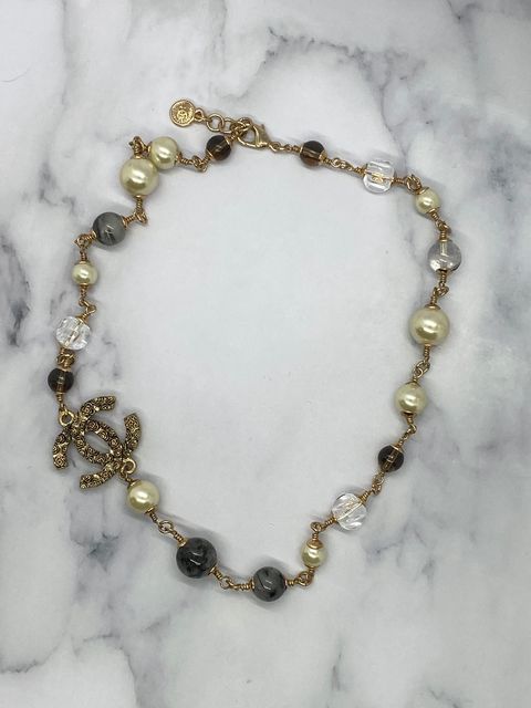 CHANEL CC Short Necklace - USED