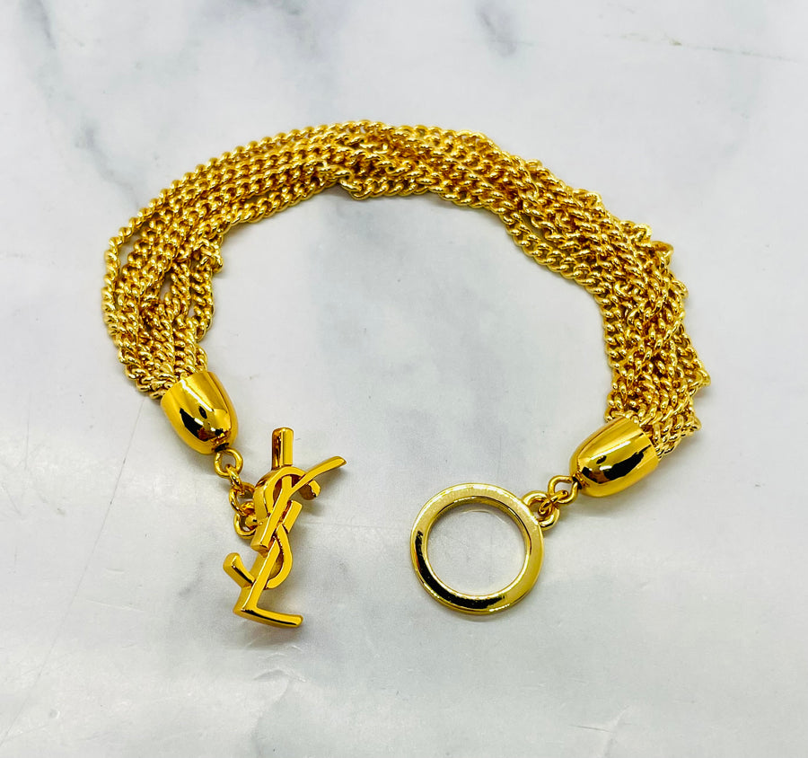 YSL YVES SAINT LAURENT Chain Bracelet - Pre owned