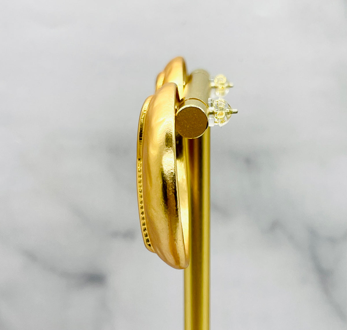 SCHIAPARELLI Keyhole Statement Earrings - Pre owned