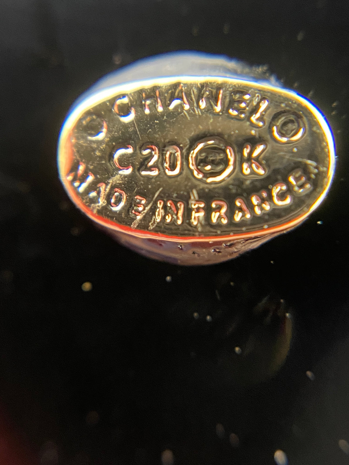 CHANEL CC Enamel Sneaker Brooch - USED