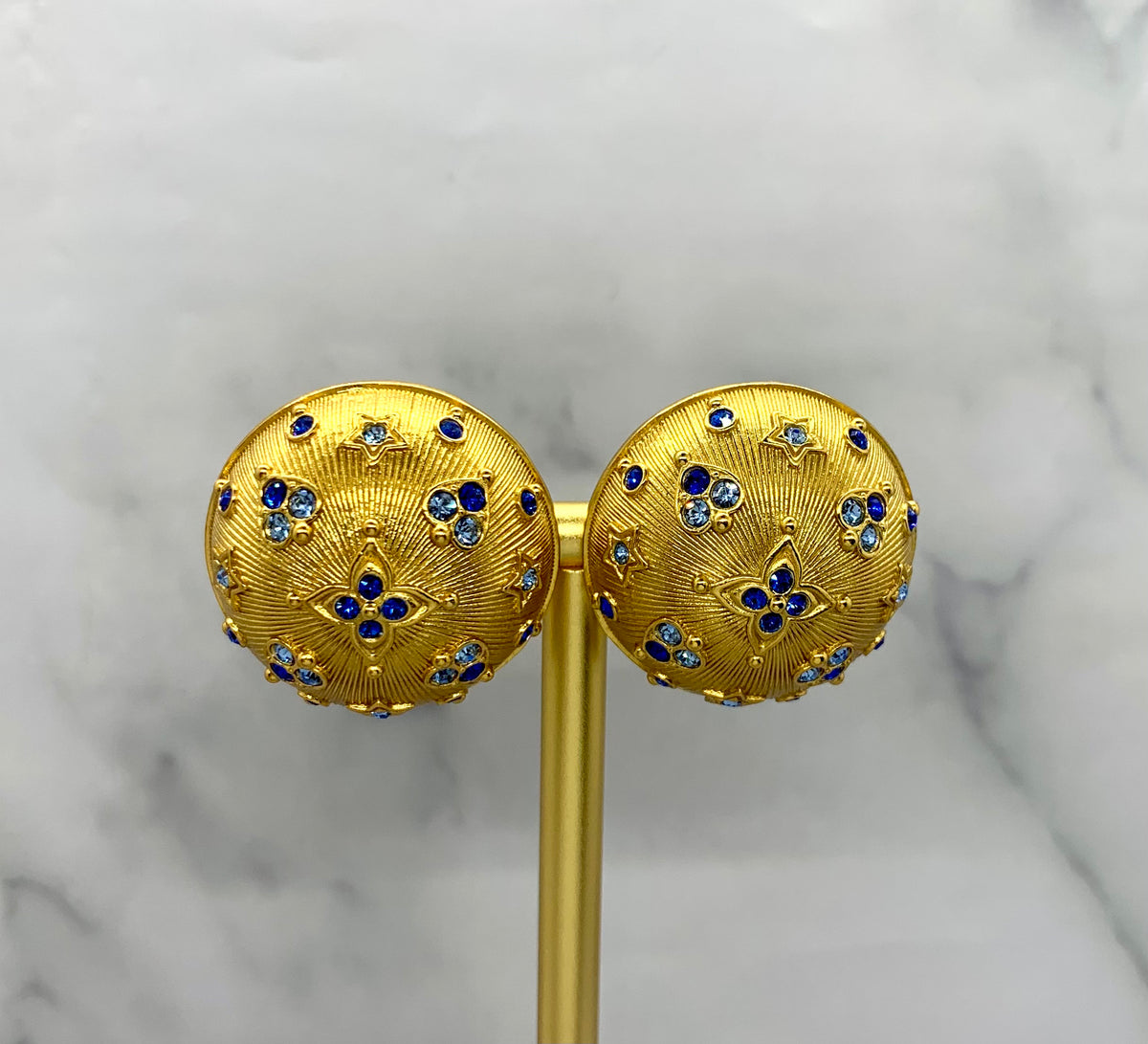 GOOSSENS Paris Clip On Dome Earrings - USED
