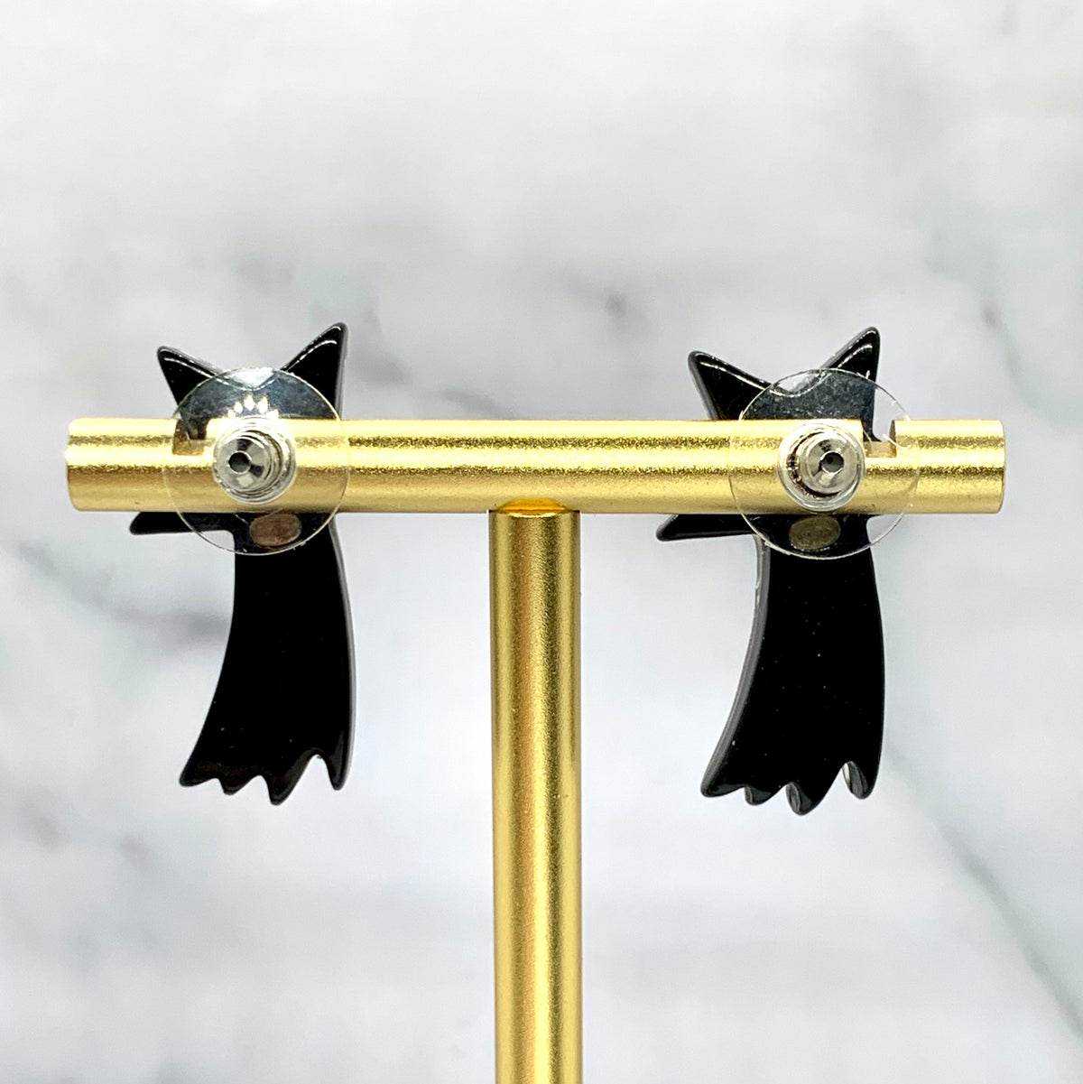 CHANEL CC Plastic Shooting Star Earrings - USED