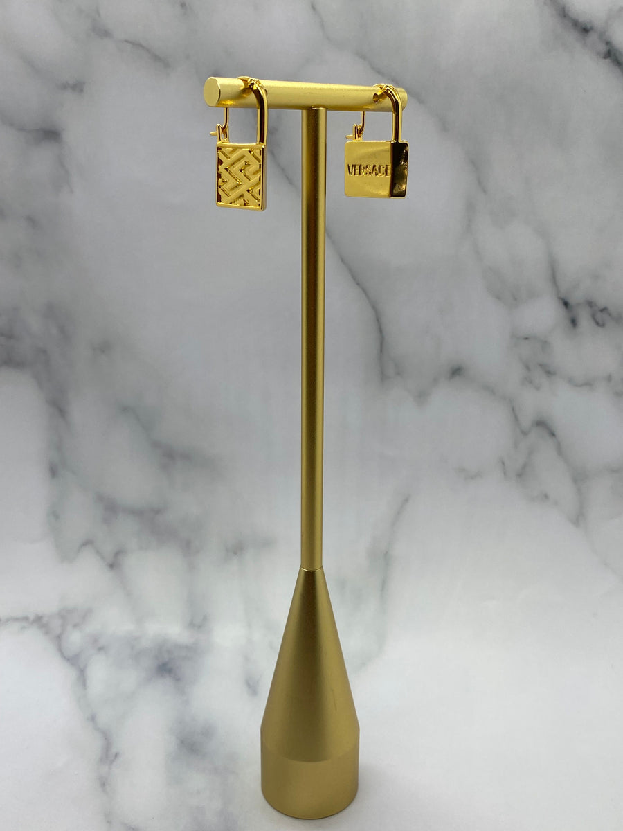 VERSACE Lock Pendant Earrings - Pre owned