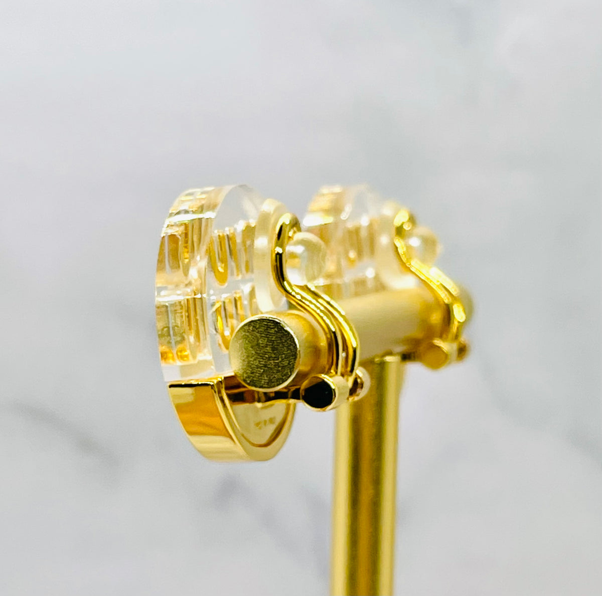 MIU MIU Clear Clip On Earrings - Pre owned