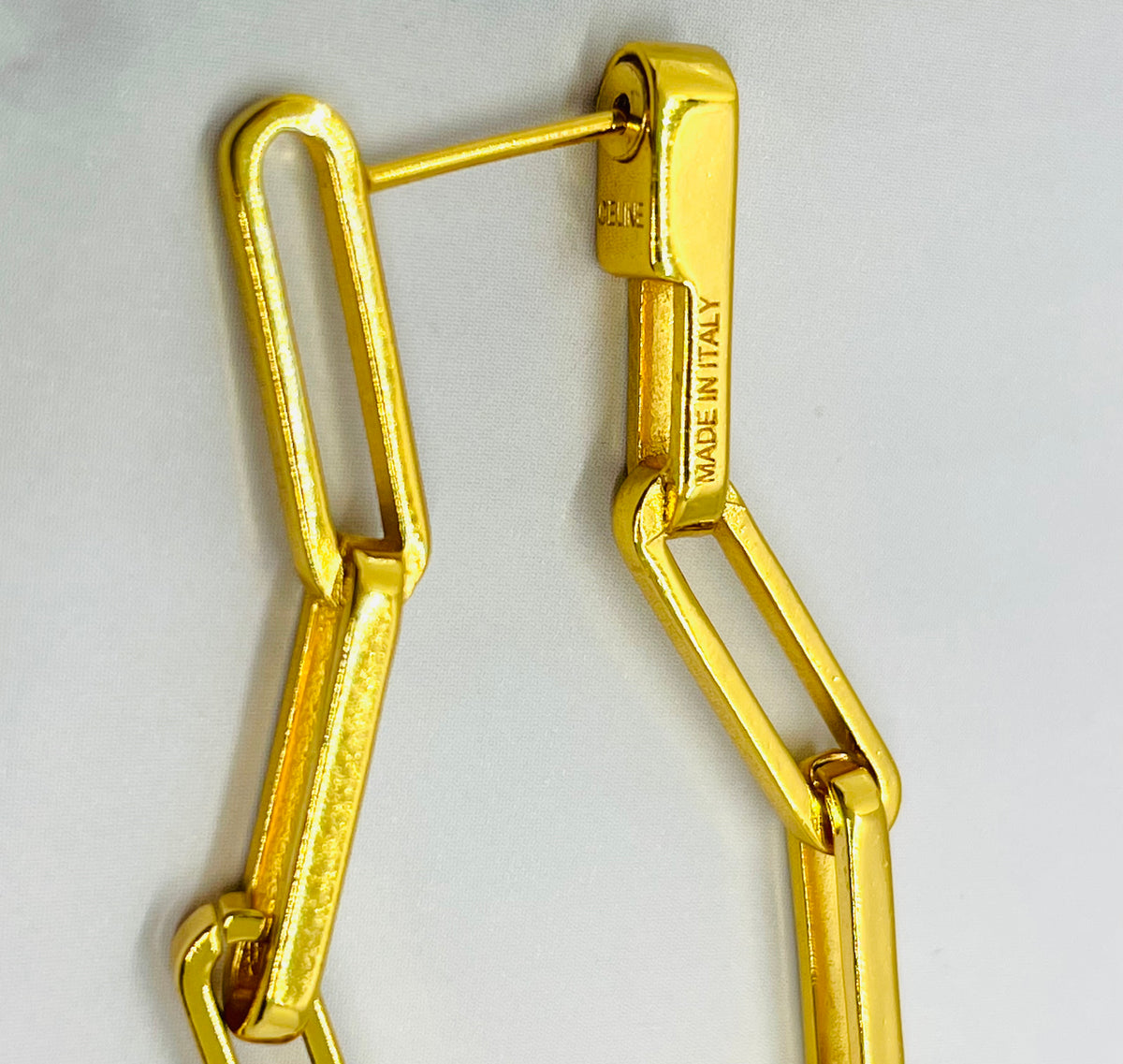 CELINE Chain Hoop Earrings - Pre owned