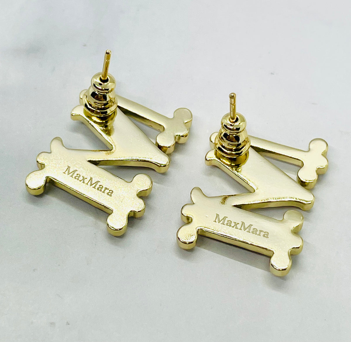 MAX MARA Rhinestone & Pearl Trim Earrings - Pre owned