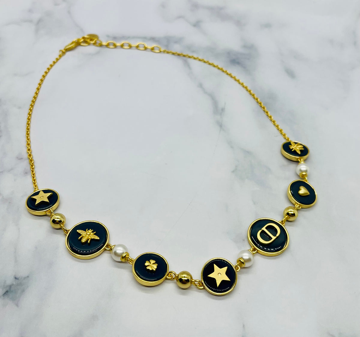 CHRISTIAN DIOR CD D-Luck Necklace - Pre owned