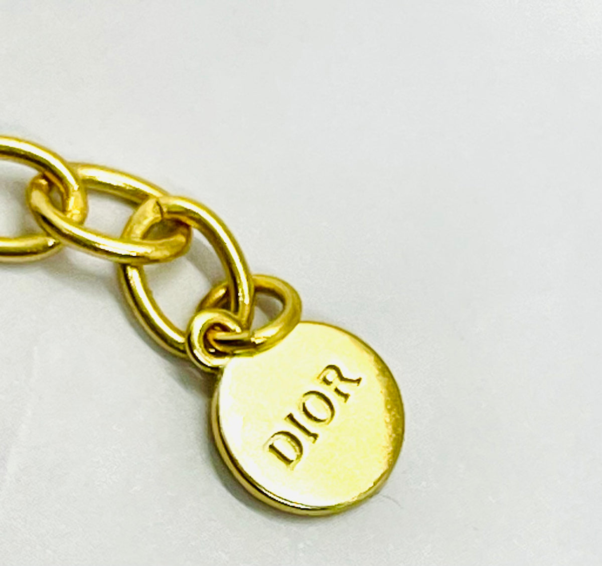 CHRISTIAN DIOR CD Black Charm Bracelet - Pre owned