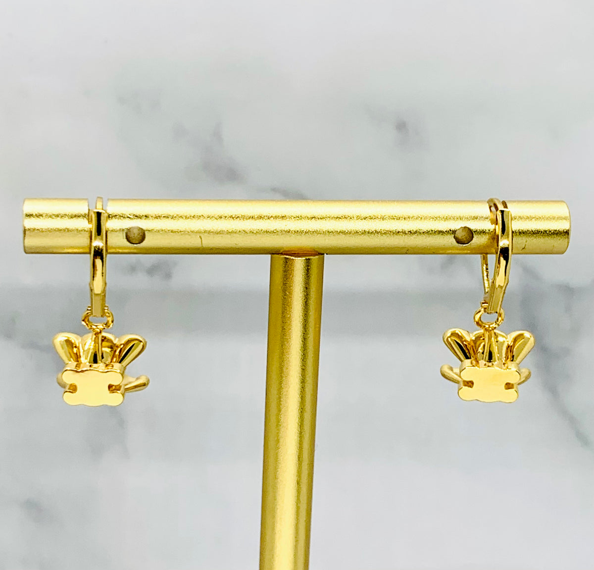 CELINE Monogram Pendant Earrings - Pre owned