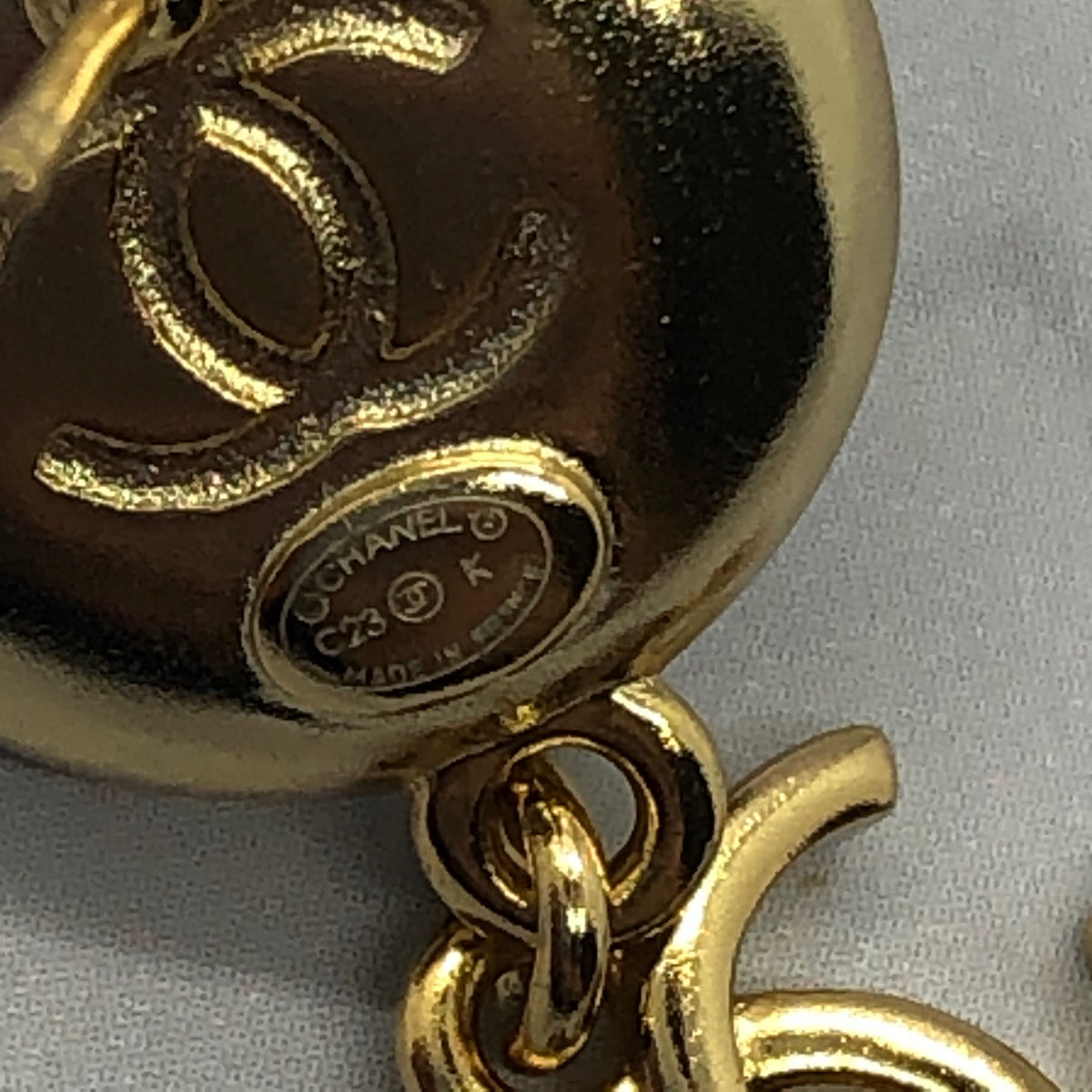 CHANEL CC Camelia Pendant Earrings - Pre owned