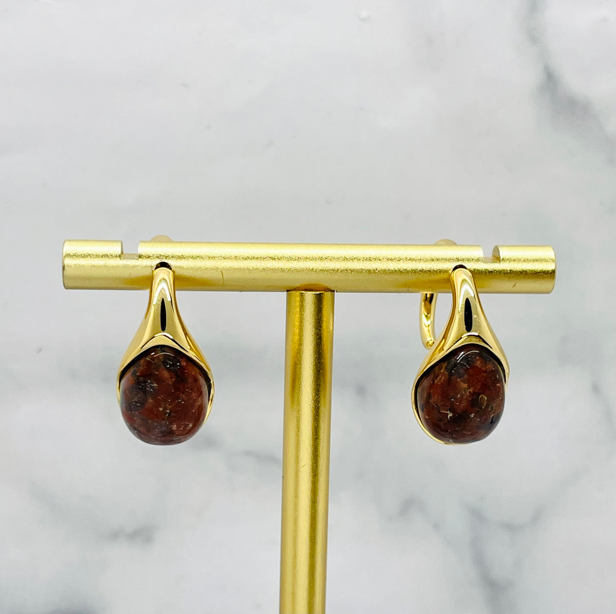 BOTTEGA VENETA Drop Stone Earrings - Pre owned