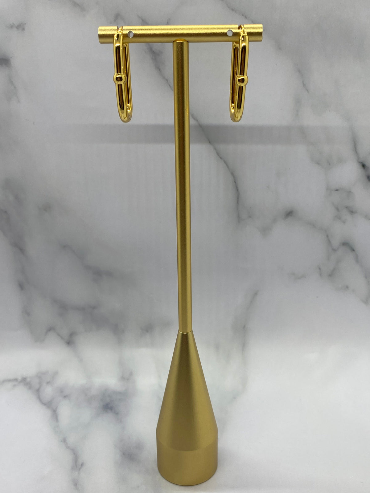 BOTTEGA VENETA Gold Hoop Earrings - Pre owned