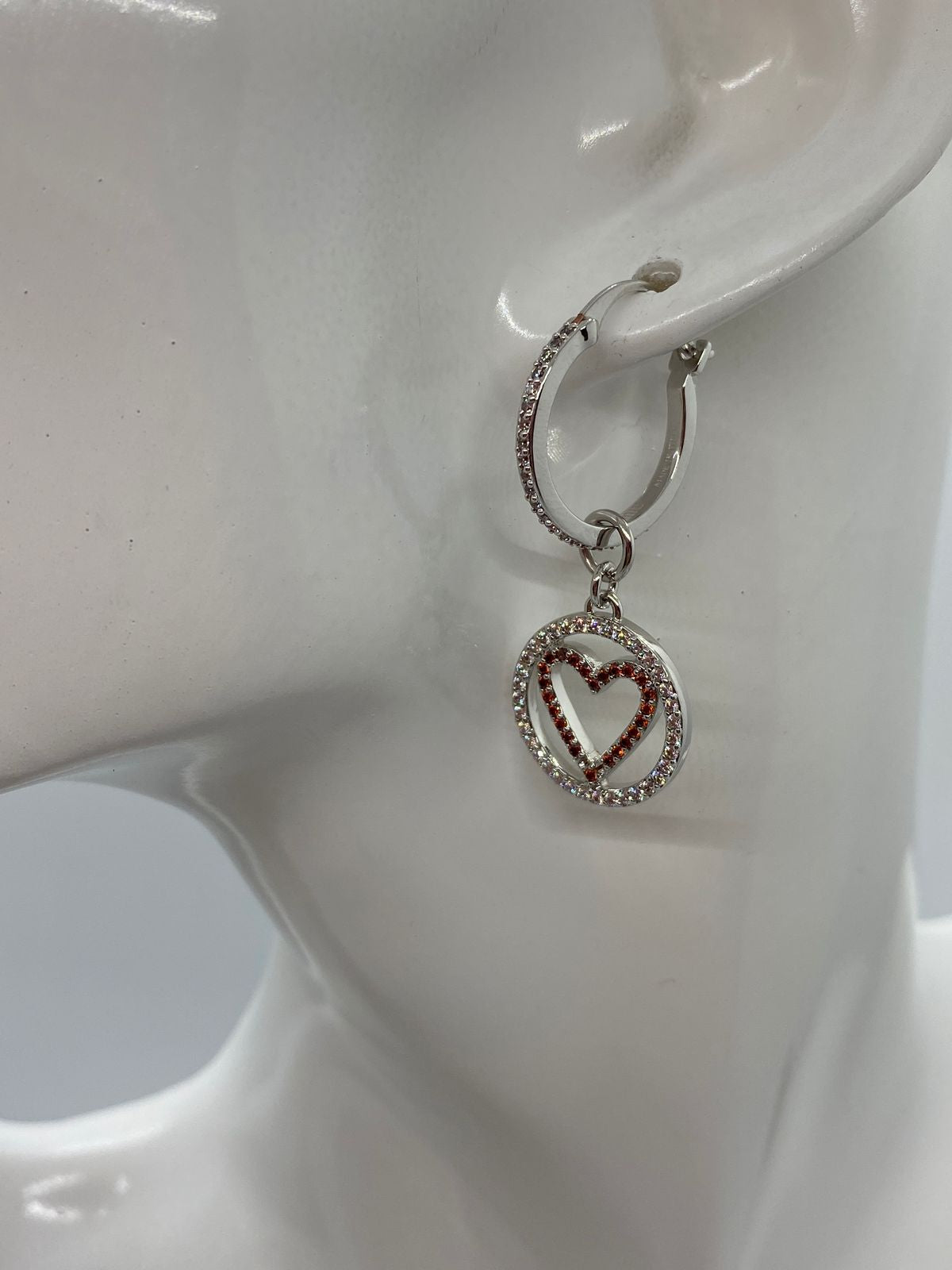 MIU MIU Lipstick Rhinestone Asymmetric Earrings - Pre owned