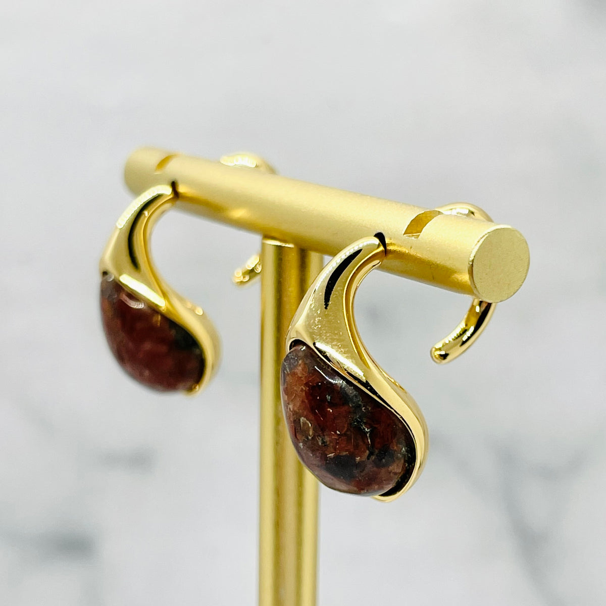 BOTTEGA VENETA Drop Stone Earrings - Pre owned