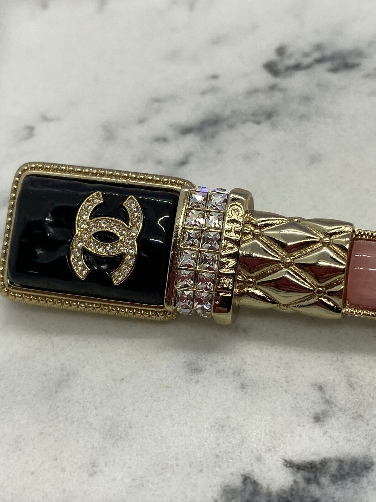 CHANEL CC Lipstick Brooch Pin - Pre owned