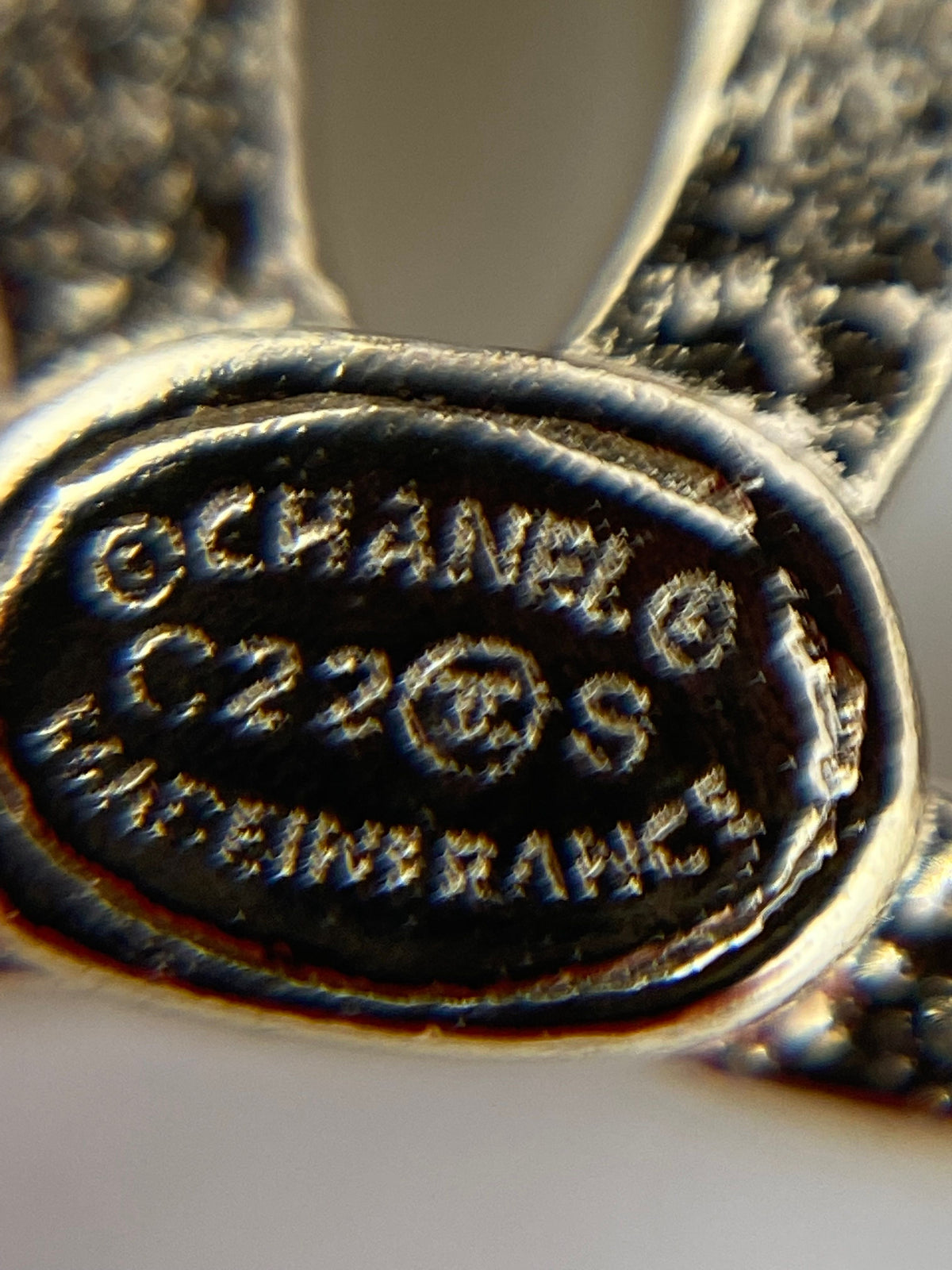 CHANEL CC Gold Tone Rhinestone Star Climber Earrings - USED
