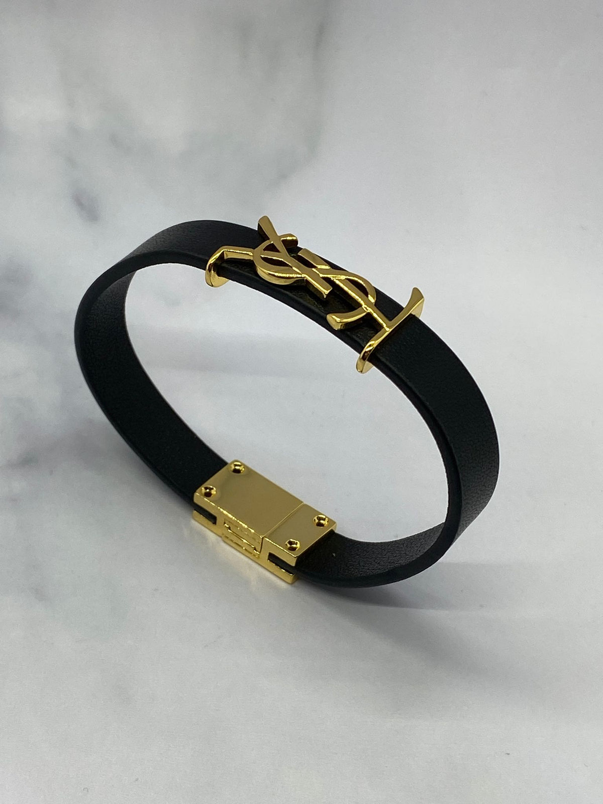 YSL Yves Saint Laurent Leather Bracelet - Pre owned