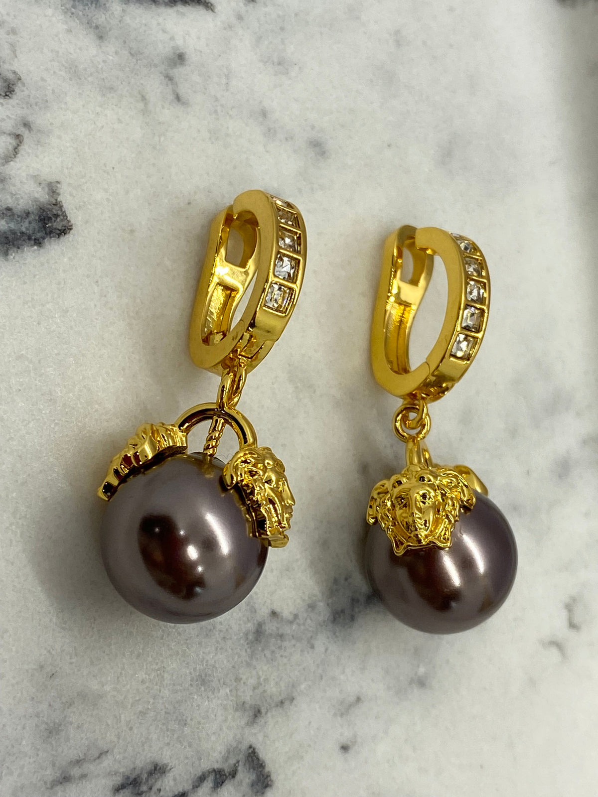 VERSACE Medusa Pendant Earrings - Pre owned