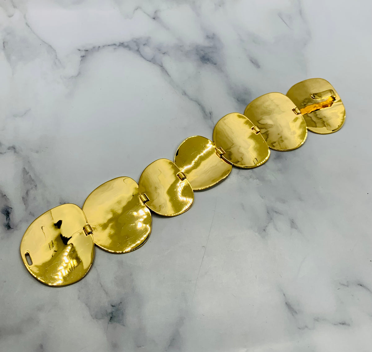 CELINE Gold Disc Bracelet - Pre owned