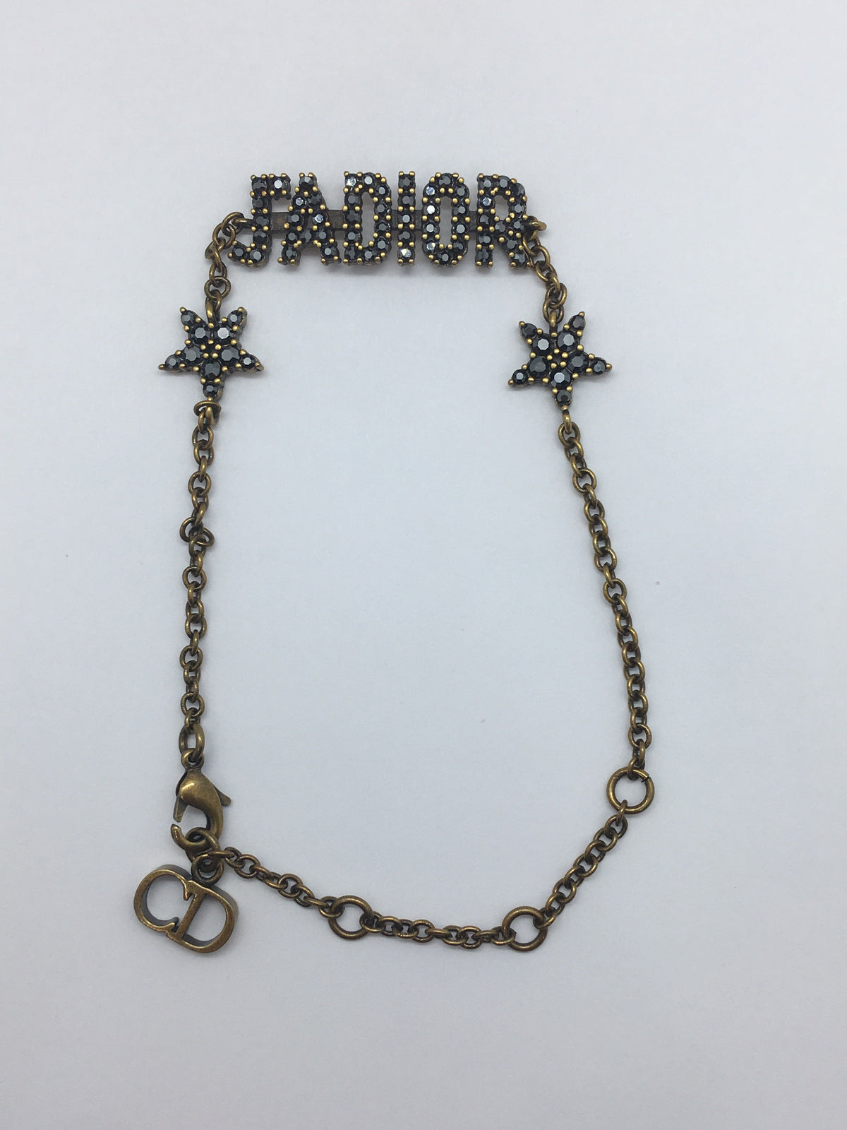 CHRISTIAN DIOR J'Adior Black Rhinestone Bracelet