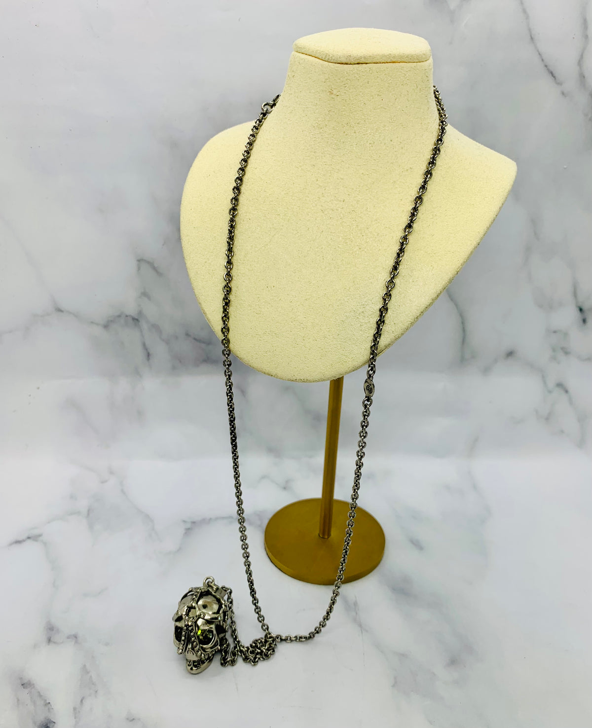 ALEXANDER MCQUEEN Skull Pendant Necklace - Pre owned