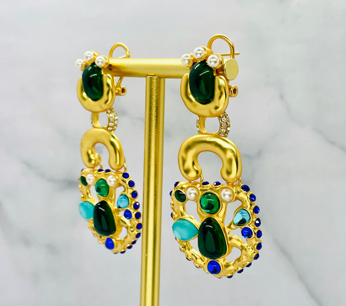 SCHIAPARELLI Statement Lock Earrings - Pre owned