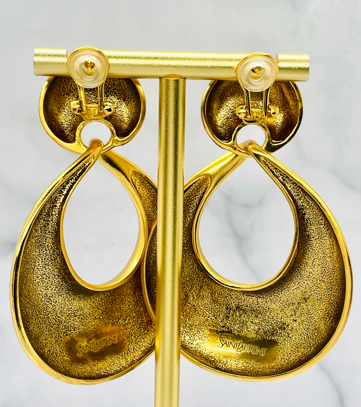 YVES SAINT LAURENT Clip On Statement Earrings - Pre owned